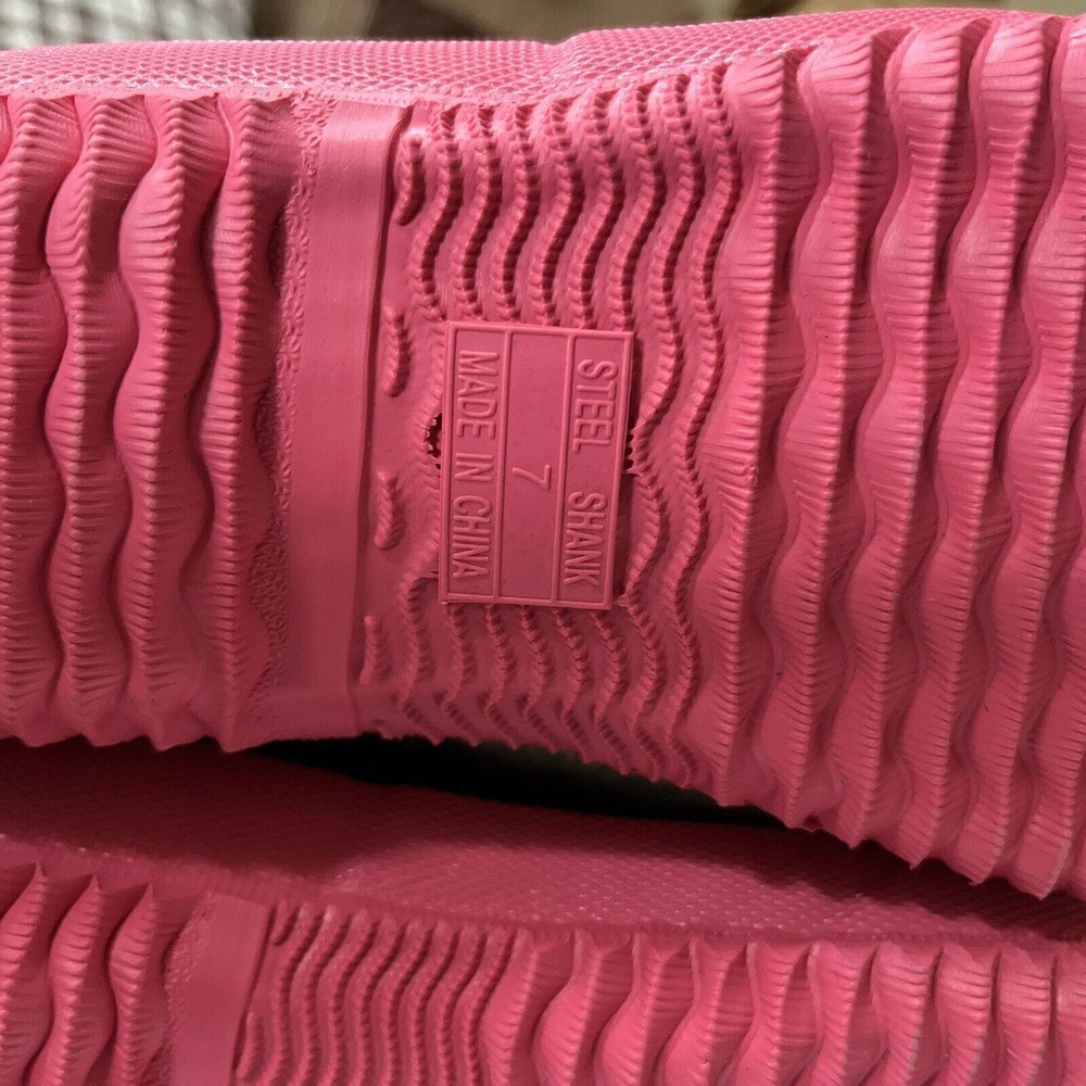 Women’s Hunthor‎ Rain Boots Black Pink Sz7 More like 9 Run Huge - Picture 6 of 9